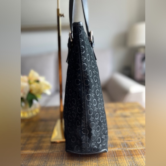 Celine Vintage Macadam Suede Tote - Picture 4 of 11